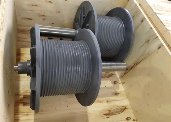 Lebus Grooved Drum Wire Rope Drum For Winding Rope