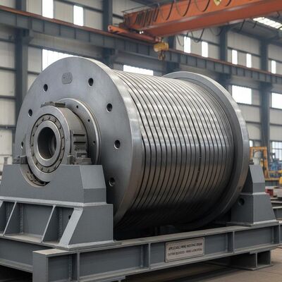 Applicable Mine Hoisting Winch Drum Custom Designed Winch Drum Suitable for Various Mining and Industrial Hoisting Needs
