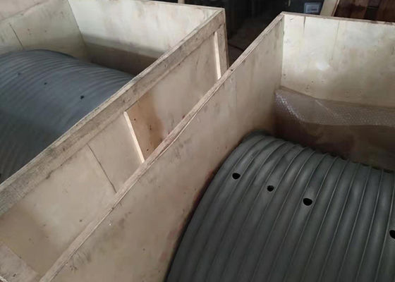 การออกแบบที่กําหนดเอง ทองเหลือง Hoist Drum กล่อง grooved สายเชือก