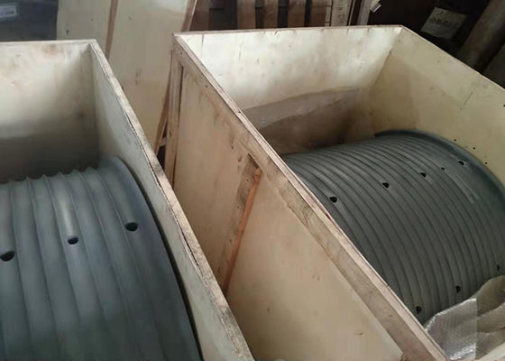 แขนร่องเหล็กกลองขนาดใหญ่ที่มีความแข็งแรงสูงกลึงด้วยแขนกลอย่างเต็มที่